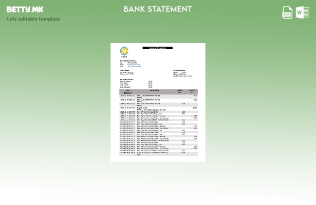 Модерен стил на САД MOVO шаблон за извод од банка